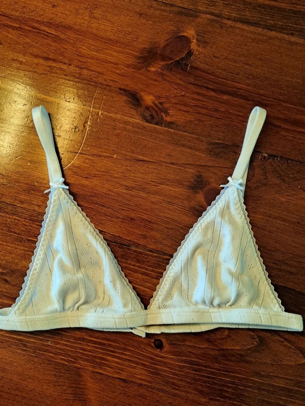 Cou Cou Intimates White Triangle Bra